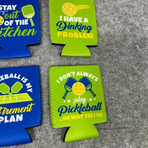 Pickleball Girl Survival Kit Cosmetic Bag Set With  Can Cooler Sleeves New - Picture 5 of 5